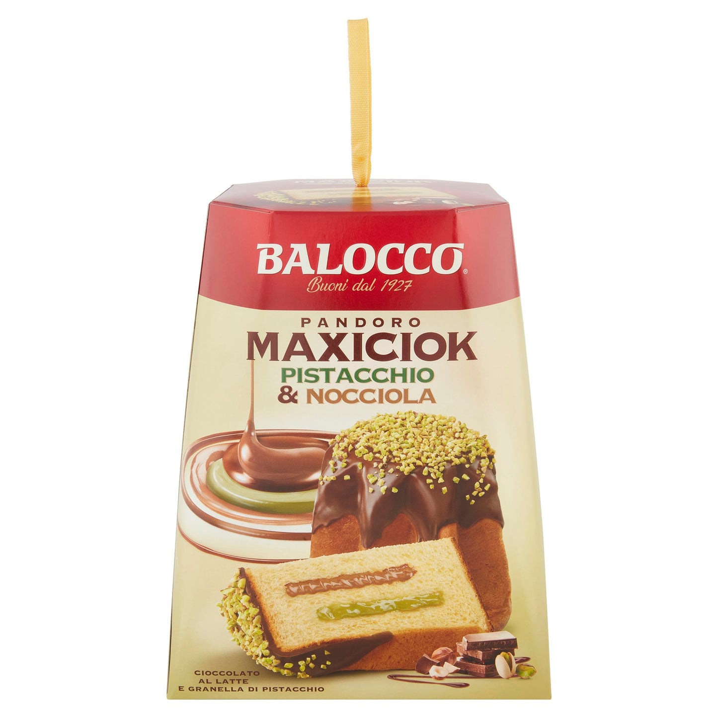 Balocco MaxiCiok Pandoro with Pistachio and Hazelnut Cream 28.21oz 800g