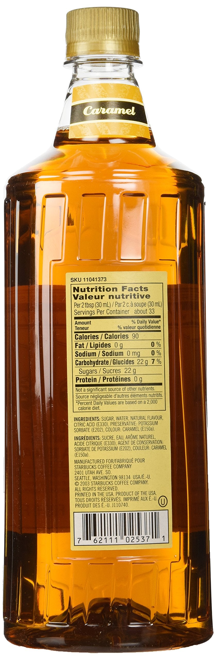 Starbucks Caramel Syrup (1-L.)