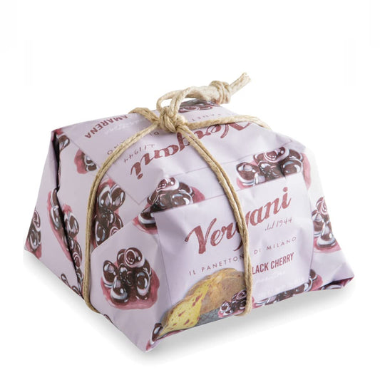 Panettone Black Cherry Vergani Amarena soft dough cake 750g / 1.65lb