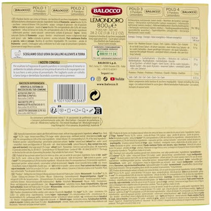 Balocco Pandoro Lemondoro Cake, 800 Gram